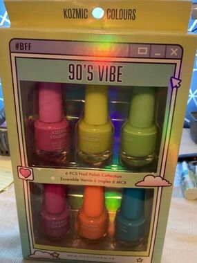 Kozmic Colours 90's Vibe 6 piece Nail Polish Collection